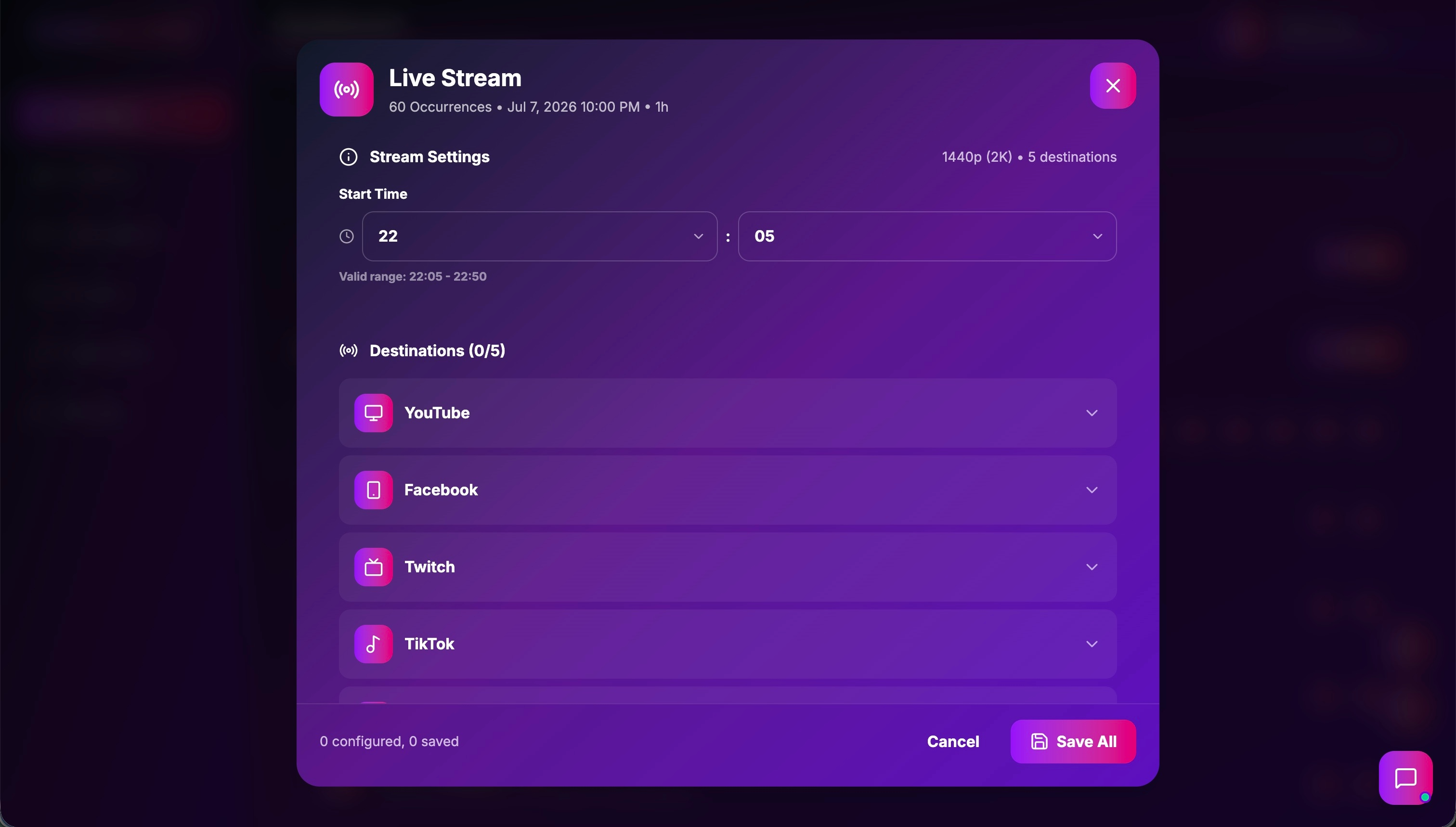Live Stream to YouTube, Facebook, Twitch and TikTok Built Into SimuLive at No Extra Cost
