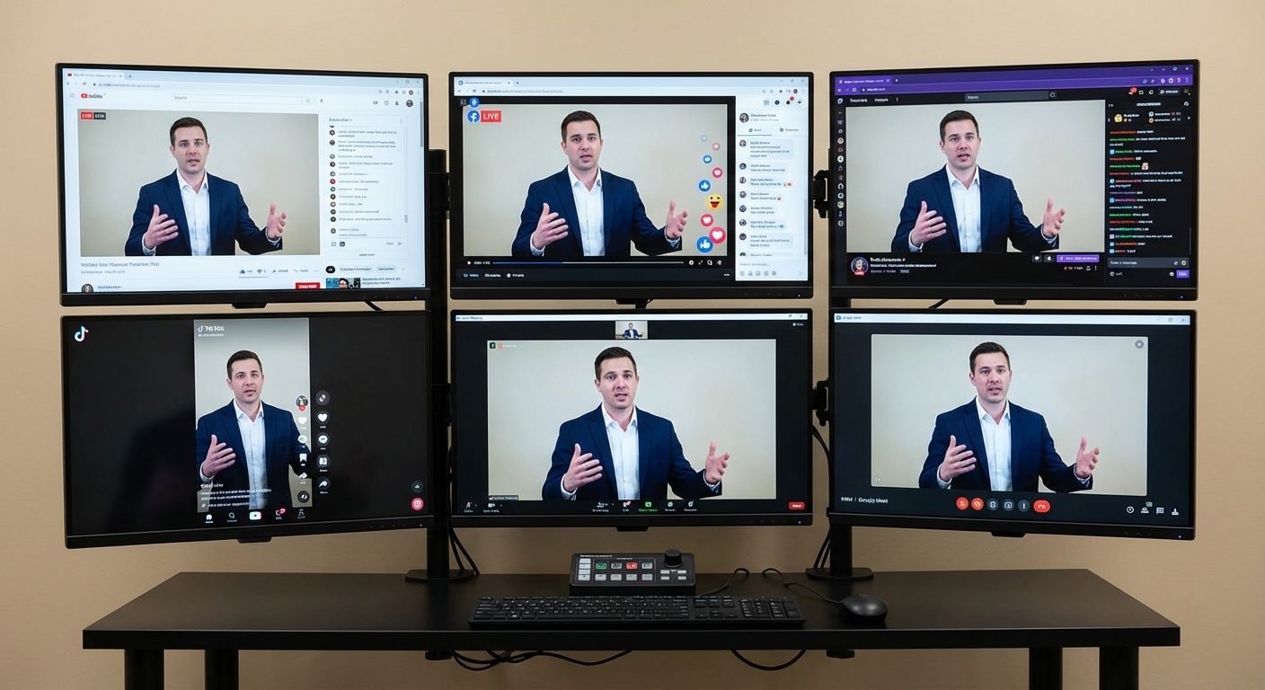SimuLive Multi Platform Streaming to YouTube Facebook Twitch TikTok and Zoom
